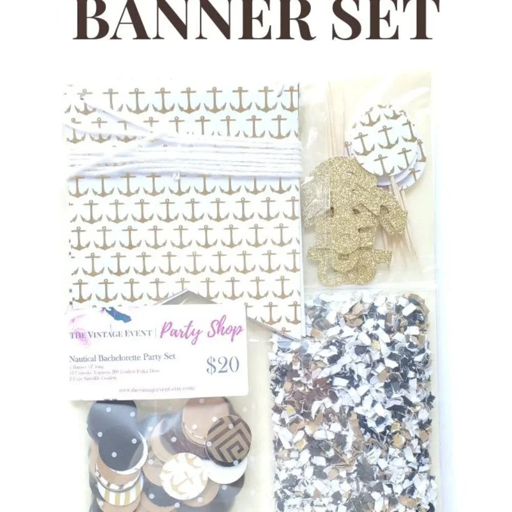 Nautical Bachelorette Party Banner | Bachelorette Party Set